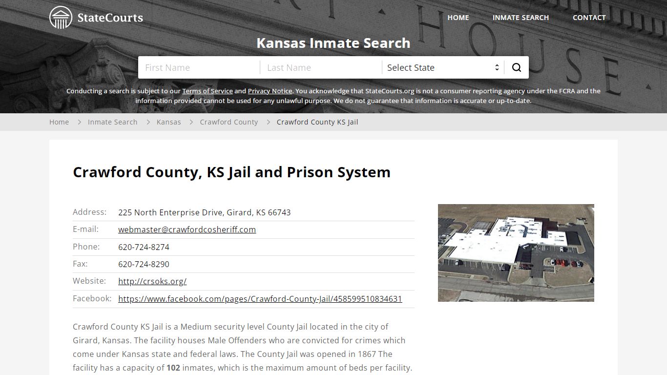Crawford County, KS Jail and Prison System - State Courts
